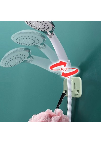 1 Adet Pembe Tutucu 1 Adet 360 Rotasyon Standı Kancalı Duş Tutucusu Için Punch-Free Braket Taban Armatürleri Banyo Aksesuarları Için Su Geçirmez Güçlü (Yurt Dışından) indirimleri