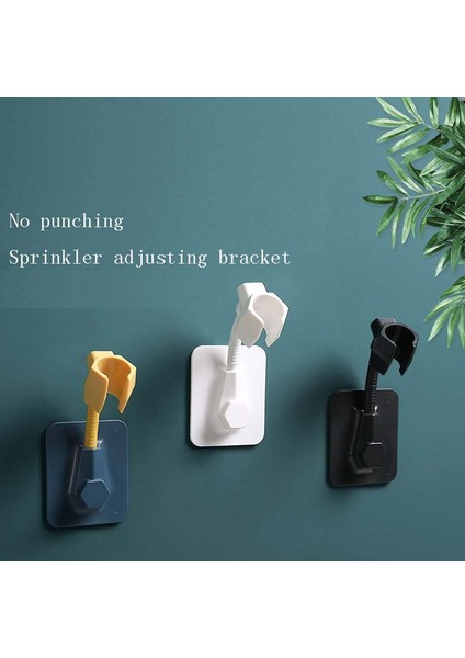 Siyah Banyo Duş Braketi, Yapışkanlı Duş Memesi Tabanı, Ev Delikli Raf, Çok Fonksiyonlu Evrensel Ayar (Yurt Dışından) modelleri