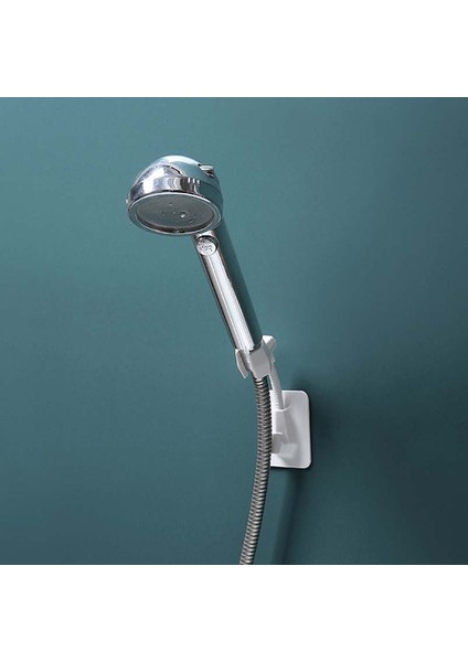 Siyah Banyo Duş Braketi, Yapışkanlı Duş Memesi Tabanı, Ev Delikli Raf, Çok Fonksiyonlu Evrensel Ayar (Yurt Dışından) fırsatları