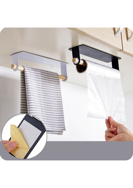 Beyaz Duvara Monte Mutfak Kendinden Yapışkanlı Rulo Kağıt Tutucu Havlu Depolama Rafı Doku Askısı Banyo Aksesuarları Desteği (Yurt Dışından) modelleri