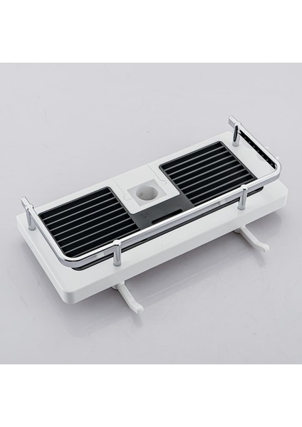 B Duş Depolama Raf Organizatör Banyo Direği Rafları Duş Şampuan Tepsisi Tek Katmanlı Sondaj Kaldırma Çubuğu Duş Başlığı Tutucu (Yurt Dışından)