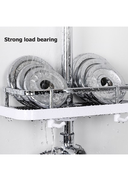 B Duş Depolama Raf Organizatör Banyo Direği Rafları Duş Şampuan Tepsisi Tek Katmanlı Sondaj Kaldırma Çubuğu Duş Başlığı Tutucu (Yurt Dışından) fiyatları
