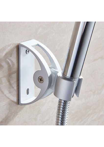 Stil 1 Alüminyum Duş Tabanı Tutucu Ayarlanabilir Duvar Jel Monte Duş Başlığı Stand Braketi Paslanmaz Baş Desteği Tutucu Banyo Uydurma (Yurt Dışından)