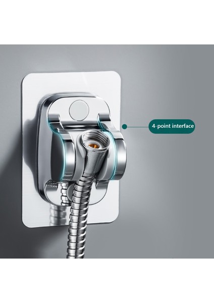 01 Punch Duş Başlığı Tutucu Kendinden Yapışkanlı Evrensel Duş Başlığı Braketi Sabit Taban 90 Derece Ev Banyo Için Ayarlanabilir (Yurt Dışından)