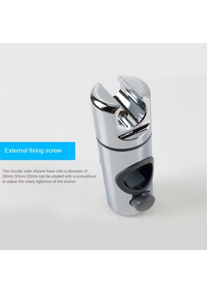 Yuvarlak Boru 18MM Kolayca Ayrılmayan Duş Başlığı Braketi 360 Derece Dönüş Ayarı Evrensel Duş Kartı Yuvası Duş Braketi Fikstürü (Yurt Dışından) indirimleri