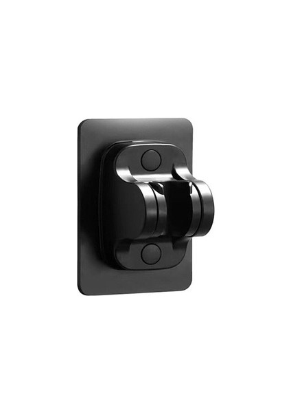 Siyah B 1 Adet Adsorpsiyon Duş Duvar Braketi Deliksiz Duş Başlığı Destek Tabanı Lavabo Tutucu Ayarlanabilir Duş Rafı Vantuz Banyo (Yurt Dışından)