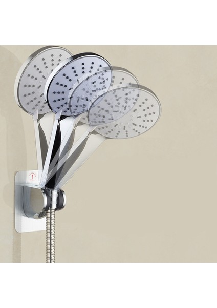 Siyah B 1 Adet Adsorpsiyon Duş Duvar Braketi Deliksiz Duş Başlığı Destek Tabanı Lavabo Tutucu Ayarlanabilir Duş Rafı Vantuz Banyo (Yurt Dışından) fırsatları