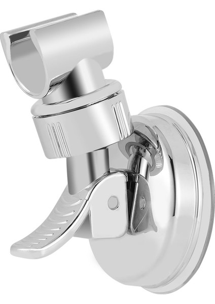 05 Duş Başlığı Tutucu 360° Ayarlanabilir Vantuz Duş Tutucu Duvara Monte Duş Başlığı Braketi Desteği Douche Banyo Aksesuarı (Yurt Dışından)