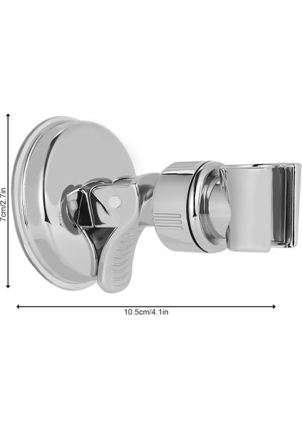05 Duş Başlığı Tutucu 360° Ayarlanabilir Vantuz Duş Tutucu Duvara Monte Duş Başlığı Braketi Desteği Douche Banyo Aksesuarı (Yurt Dışından)