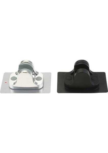 Siyah Duvara Monte Duş Başlığı Tutucu Ayarlanabilir Kendinden Yapışkanlı Banyo Duş Başlığı Stand Braketi Ev Banyo Aksesuarları 1 Adet (Yurt Dışından)