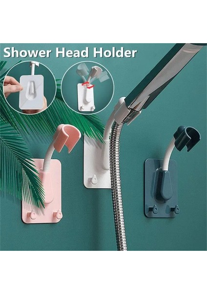 Beyaz 2 Adet 1pc/2pcs 360° Duş Başlığı Tutucu Ayarlanabilir Kendinden Yapışkanlı Duş Başlığı Braketi Duvara Montaj 2 Kanca Standı Spa Banyo (Yurt Dışından) fiyatları