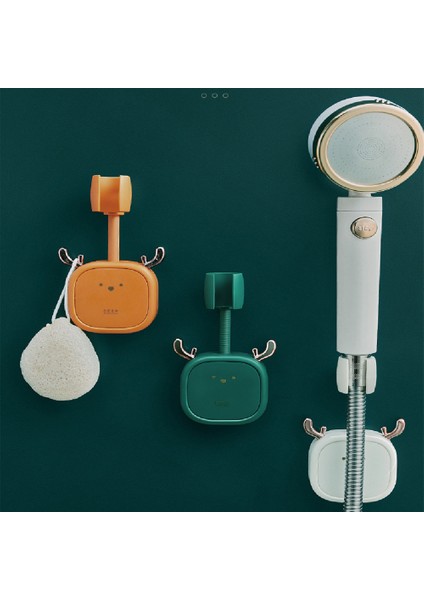 B1 Vantuz Duş Tutucu Ayarlanabilir Duş Başlığı Tutucu Evrensel Banyo Braketi Meme Tabanı Standı Yumruksuz 360° Dönme 1 Adet (Yurt Dışından) fırsatları