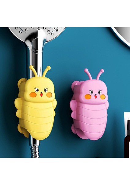 Pembe Duş Tutucu Duvara Montaj Hiçbir Delme Güçlü Yük Taşıyan Duş Başlığı Braketi Banyo Duş Aksesuarı (Yurt Dışından) fiyatları