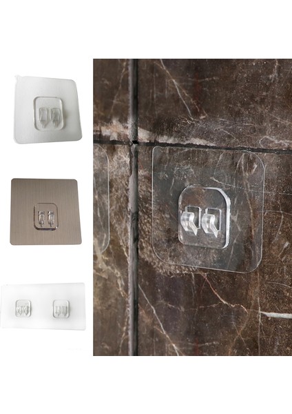 09 1 Adet Plastik Kanca Etiket Askı Kendinden Yapışkanlı Duvara Montaj Dikişsiz Ev Mutfak Banyo Raf Aksesuarları Raf Su Geçirmez (Yurt Dışından) indirimleri