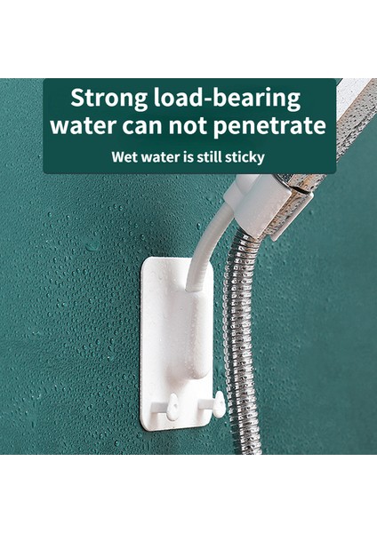 Pembe Duş Başlığı Tutucu 360° Ayarlanabilir Kendinden Yapışkanlı Duş Başlığı Braketi Duvara Montaj 2 Kanca Standı Spa Banyo Aksesuarları (Yurt Dışından) indirimleri