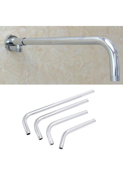 21 cm Konu G1/2 Paslanmaz Çelik Duvara Monte Tüp Yağış Duş Başlığı Kol Braketi (Yurt Dışından) fırsatları
