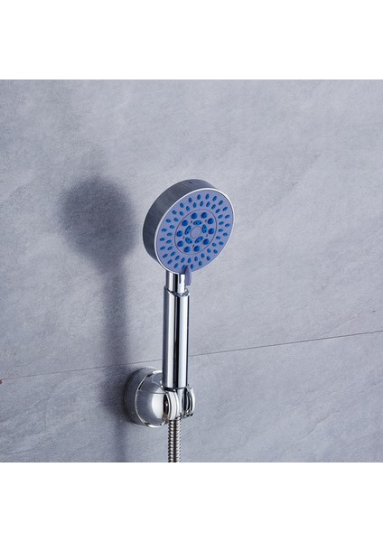 Gümüş Evrensel Vantuz Ayarlanabilir Duş Başlığı Kafa Tutucu Tam Ray Kaplama Duş Kol Tutucu Banyo Braketi Istikrarlı Rotasyon (Yurt Dışından)