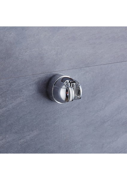 Gümüş Evrensel Vantuz Ayarlanabilir Duş Başlığı Kafa Tutucu Tam Ray Kaplama Duş Kol Tutucu Banyo Braketi Istikrarlı Rotasyon (Yurt Dışından)