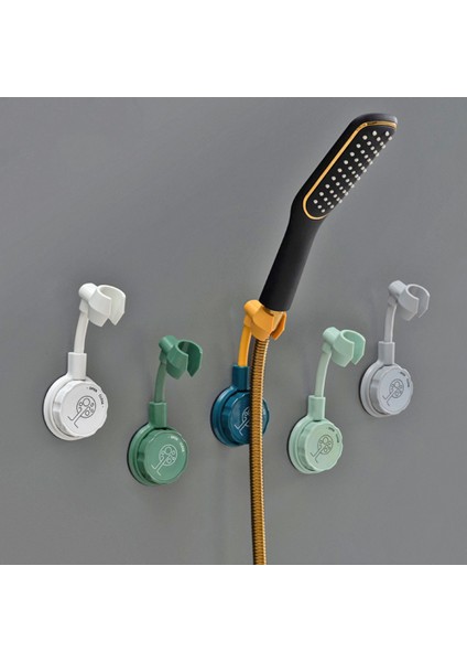 Gn Yeni 360° Evrensel Duş Başlığı Tutucu Ayarlanabilir Kendinden Yapışkanlı Duş Başlığı Braketi Delinmez Duvara Montaj Standı Spa Banyo Abs (Yurt Dışından)