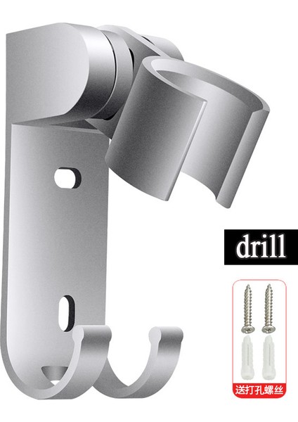 Braket Tutucu Ayarlanabilir Kendinden Yapışkanlı El Emme Krom Cilalı Duş Başlığı Tutucu Duvara Monte Banyo Duş Tutucu Braketi (Yurt Dışından)