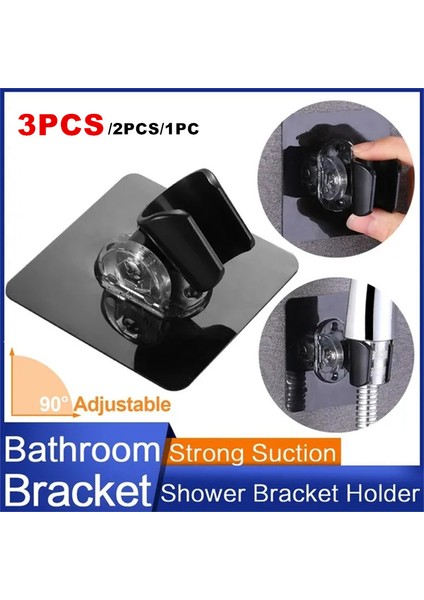 Şeffaf 1pc 90° Ayarlanabilir Duş Başlığı Tutucu Duş Braketi Duvara Montaj Kendinden Yapışkanlı Banyo Braketi Banyo Duş Başlığı Uydurma Taşınabilir (Yurt Dışından) fiyatları