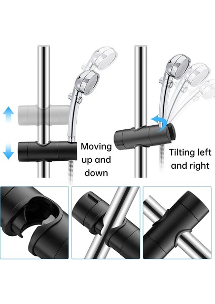 Gary Ayarlanabilir Duş Başlığı Tutucu 18-25 mm Yedek Duş Başlığı Braketi Sürgü Rotasyon Püskürtücü Tutucu Banyo Aksesuarları (Yurt Dışından) fırsatları