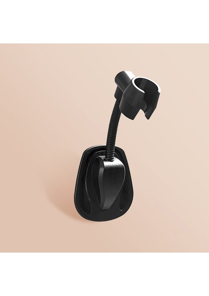 Siyah Duş Braketi Yumruksuz Su Isıtıcı Braketi Evrensel Sallayarak Kafa Banyo Duş Seti Vantuz Sabit Koltuk (Yurt Dışından)