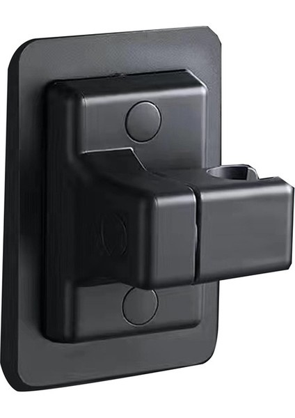 Siyah 1 Pc Duş Başlığı Tutucu Ayarlanabilir Duvara Monte Duş Tutucu Kendinden Yapışkanlı Duş Başlığı El Braketi Banyo Aksesuarları (Yurt Dışından)