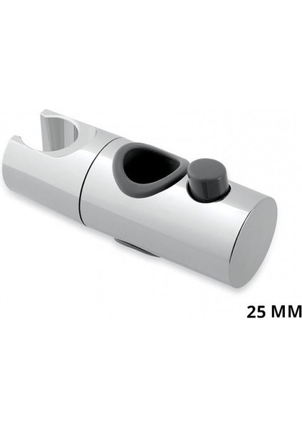 25MM Krom Banyo Aksesuarları Evrensel 18 ~ 25MM Abs Plastik Duş Slayt Raylı Bar Tutucu Ayarlanabilir Kelepçe Tutucu Braketi Değiştirme (Yurt Dışından)