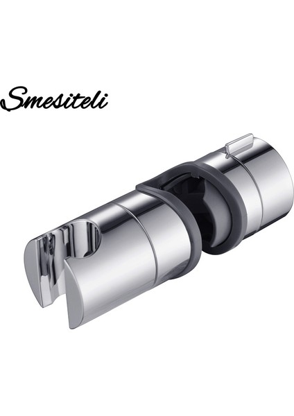 25MM Krom Banyo Aksesuarları Evrensel 18 ~ 25MM Abs Plastik Duş Slayt Raylı Bar Tutucu Ayarlanabilir Kelepçe Tutucu Braketi Değiştirme (Yurt Dışından)