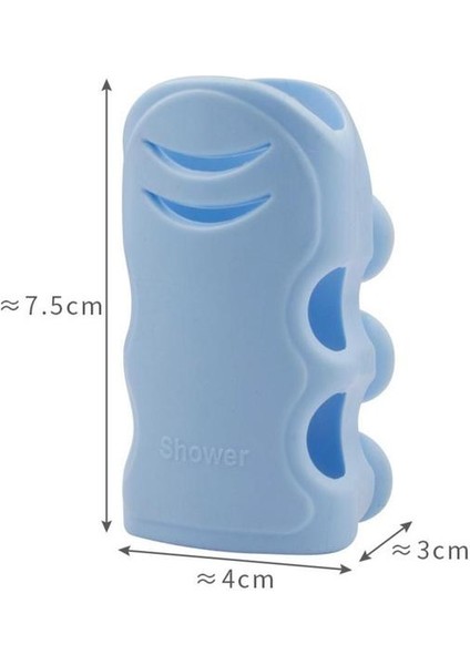 BLUE1PCS Duş Başlığı Tutucu Yeniden Kullanılabilir Dayanıklı Vantuz Duş Braketi Montaj Banyo Duvar Rafı Standı Ev Banyo Aksesuarları (Yurt Dışından)
