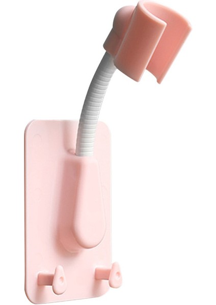 Pembe 360° Duş Başlığı Braketi No-Punch Fixer Asma Duş Başlığı Ayarlanabilir Banyo Abs 1 Adet Duş Başlığı Braketi (Yurt Dışından)