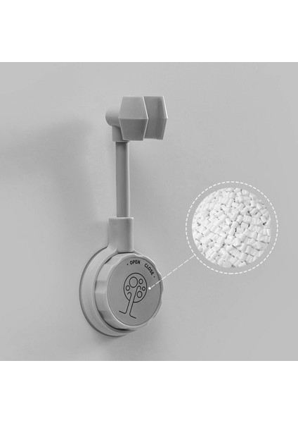 Gn Yeni 360° Evrensel Duş Başlığı Tutucu Ayarlanabilir Kendinden Yapışkanlı Duş Başlığı Braketi Delinmez Duvara Montaj Standı Spa Banyo Abs (Yurt Dışından)