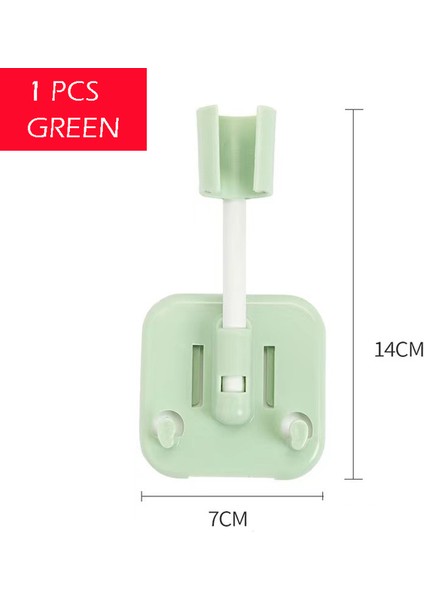 1 Adet Yeşil Tutucu 1 Adet 360 Dönme Standı Kancalı Duş Tutucu Için Yumruksuz Braket Taban Armatürleri Banyo Aksesuarları Için Su Geçirmez Güçlü (Yurt Dışından)