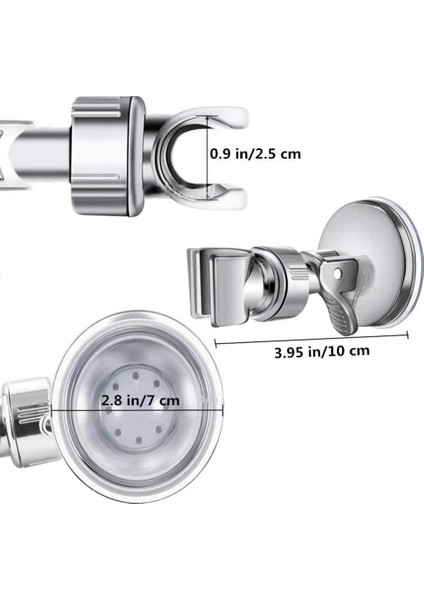 1 Adet Duş Tutucu Vantuz Tutucu 360° Ayarlanabilir Duş Başlığı Tutucu Kaplama Duş Rayı Kafa Tutucu Banyo Duvar Montaj Braketi (Yurt Dışından) indirimleri