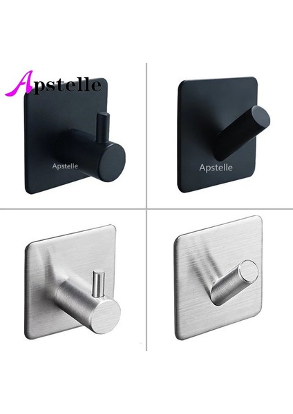 Sliver-1-F-L Banyo Aksesuarları Duvar Kancaları Paslanmaz Çelik 3 M Etiket Yapışkanlı Elbise Ceket Şapka Askısı Banyo Paslanmaz Havlu Kanca WB8102 (Yurt Dışından) fiyatları