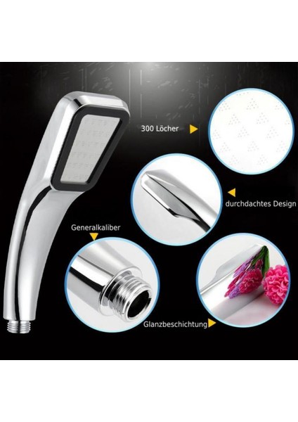 Duş Başlığı Yüksek Basınçlı Duş Başlığı Banyo Aksesuarları Duşlar Banyo Su Tasarrufu Kolay Kurulum 360 Derece Banyo Duşları (Yurt Dışından) modelleri