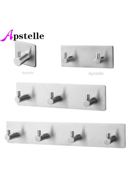 Sliver-1-F-L Banyo Aksesuarları Duvar Kancaları Paslanmaz Çelik 3 M Etiket Yapışkanlı Elbise Ceket Şapka Askısı Banyo Paslanmaz Havlu Kanca WB8102 (Yurt Dışından) fırsatları