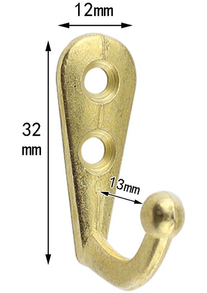 Altın Vidalı 10 Adet Vintage Antik Çinko Alaşım Kapı Kancası Elbise Ceket Şapka Çanta Havlu Askısı Banyo Duvar Kanca Rafı (Yurt Dışından)