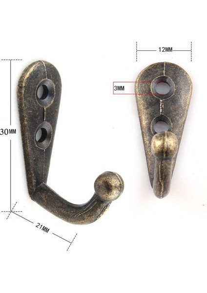 Altın Vidalı 10 Adet Vintage Antik Çinko Alaşım Kapı Kancası Elbise Ceket Şapka Çanta Havlu Askısı Banyo Duvar Kanca Rafı (Yurt Dışından) modelleri