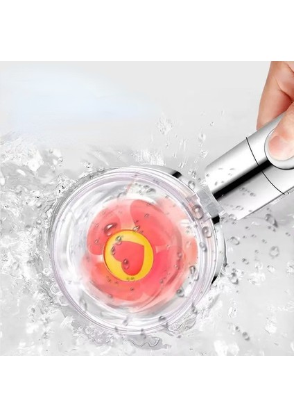 Mavi Set 2 Yüksek Basınçlı Pervane Duş Başlığı Filtreli 360 ° Dönen Duş Başlığı Banyo Için Büyük Yağmur Su Tasarruflu Sprey Duş Başlığı (Yurt Dışından)