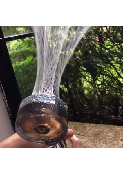 Mavi Set 2 Yüksek Basınçlı Pervane Duş Başlığı Filtreli 360 ° Dönen Duş Başlığı Banyo Için Büyük Yağmur Su Tasarruflu Sprey Duş Başlığı (Yurt Dışından)
