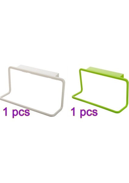 Beyaz ve Yeşil Plastik Asılı Tutucu Havlu Askısı Çok Fonksiyonlu Dolap Dolap Kapı Arka Mutfak Aksesuarları Ev Depolama Banyo Mobilyaları (Yurt Dışından)