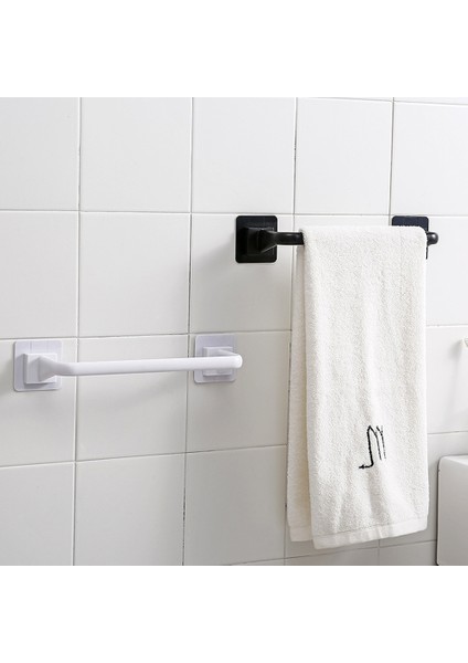 Beyaz 1 Adet Kendinden Yapışkanlı Havlu Çubuk Havlu Çubuğu Duvara Sopa Banyo Havlusu Tutucu Banyo Aksesuarları Düz Pürüzsüz Yüzeyler Için Karo Cam (Yurt Dışından) modelleri
