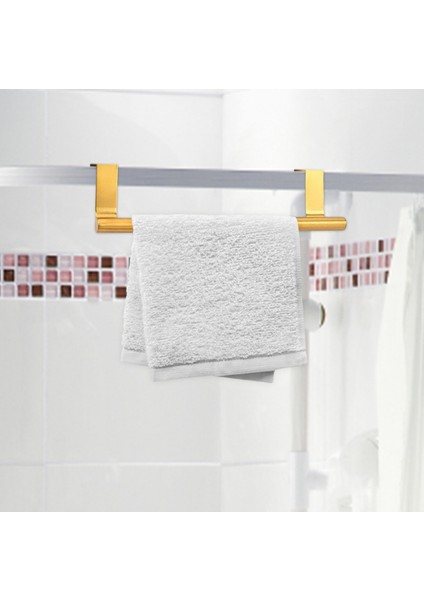 Gümüş 23.5cm Üzeri Kabine Havlu Çubuğu Paslanmaz Çelik Altın Kanca Raf Dekoratif Organizatör Raf Çay Havluları Bulaşık Havluları Dolap Banyo (Yurt Dışından) indirimleri
