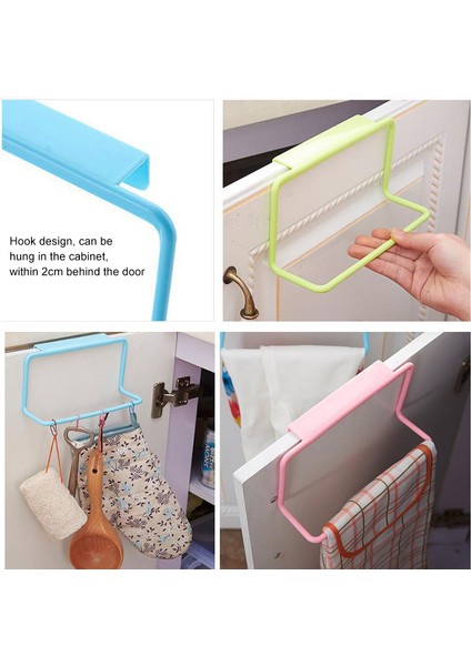 Beyaz ve Mavi Plastik Asılı Tutucu Havlu Askısı Çok Fonksiyonlu Dolap Dolap Kapı Arka Mutfak Aksesuarları Ev Depolama Banyo Mobilyaları (Yurt Dışından) indirimleri