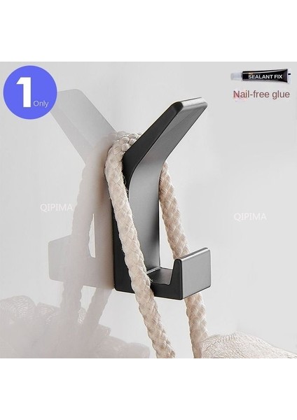 Siyah 1pcs-A Banyo Görünmez Traceless Kanca Güçlü Yük Taşıyan Elbise Askısı Elbise Askısı Güçlü Yapışkanlı Koridor Elbise Askısı (Yurt Dışından)