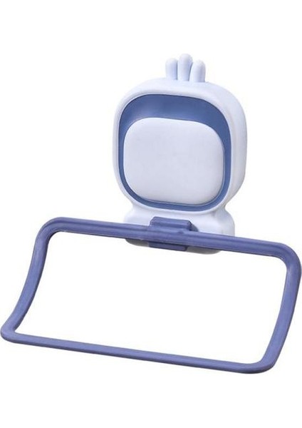 Gri Mavi Nefes Alabilirlik Delici Olmayan Ev Braketi Aksesuarları Hijyen Kazara Kancalamayı Önleyen Banyo Havlusu Saklama Halkası (Yurt Dışından)