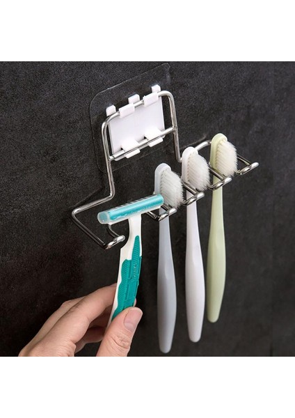 Beyaz 1 Adet Diş Fırçası Tutucu Diş Macunu Depolama Rafı Jilet Raf Mutfak Süngeri Sabun Havlu Anahtar Araçları Depolama Ev Banyo Aksesuarları (Yurt Dışından) fırsatları