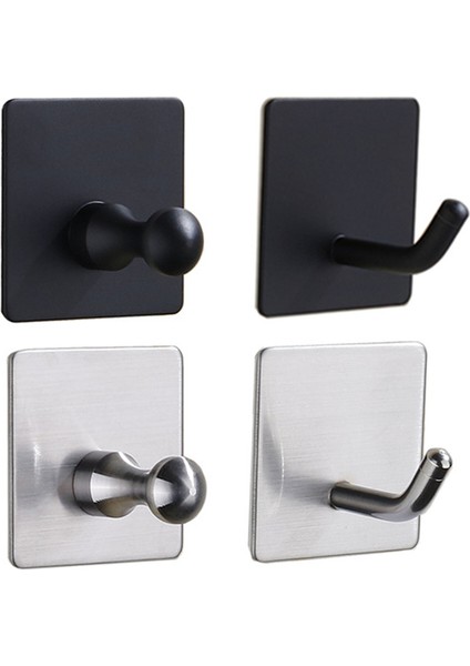 Yeni 5X5CM Siyah Kanca Banyo Mutfak Askısı Paslanmaz Çelik Duvar Kanca Tuşları Için Ceket Havlu Askısı Bornoz Askısı Banyo Donanım (Yurt Dışından)